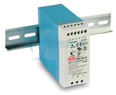 Nguồn cài ray Mean Well MDR-40-5 40W 5V 6A