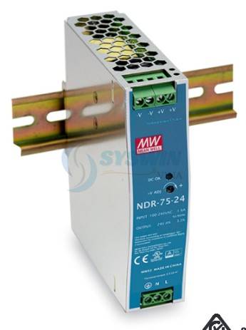 Nguồn cài ray Mean Well NDR-75-48 76.8W 48V 1.6A
