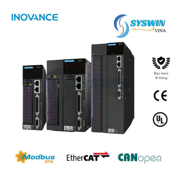 Bộ điều khiển servo Inovance IS620NS5R5I 0.75 kW EtherCAT