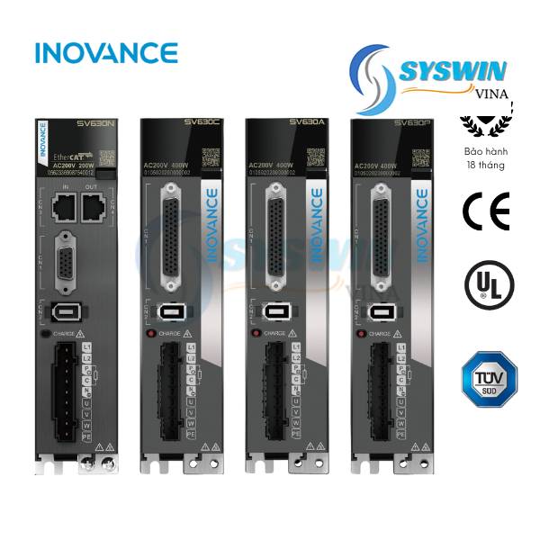 Bộ điều khiển servo Inovance SV630PS1R6 0.2 kW